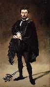 Edouard Manet Philibert Rouviere as Hamlet oil painting on canvas